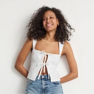 Reformation Azalea Linen Top